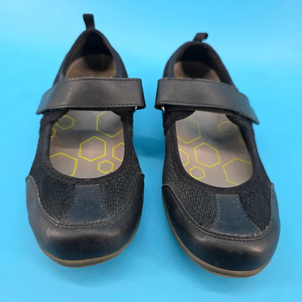 Vionic Ailie Black Mary Jane Walking Shoes Orthotic Strap Sneakers 334AILIE‎ 6.5